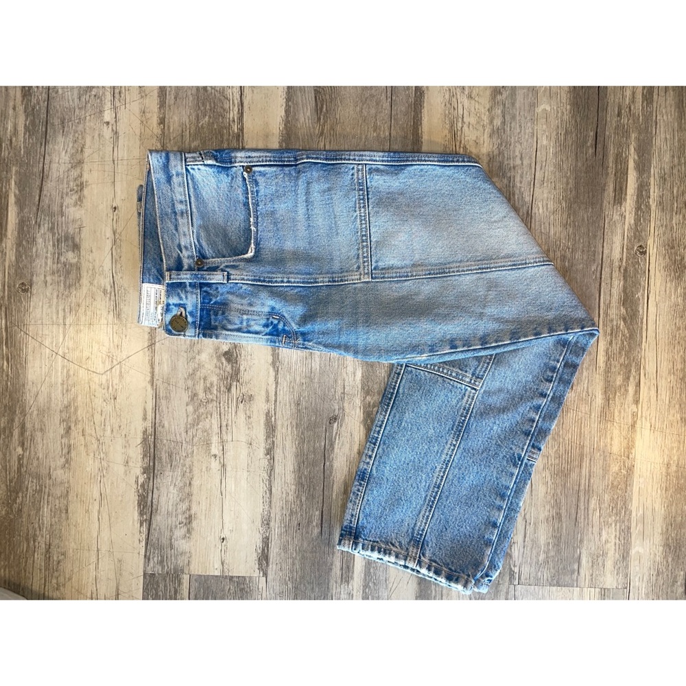 Current/Elliott Light Wash Patchwork Jeans - image 6